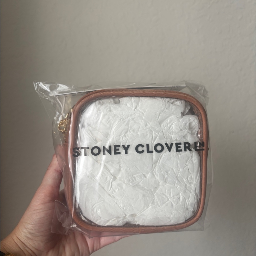 Stoney Clover Lane Camel Clear Front Mini Pouch